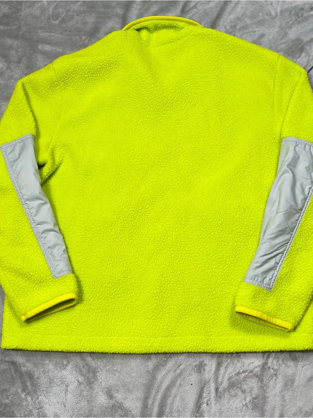 Nike NSW Sherpa Full Zip Fleece Jacket Mens L Volt Green Outdoor DD5021 345